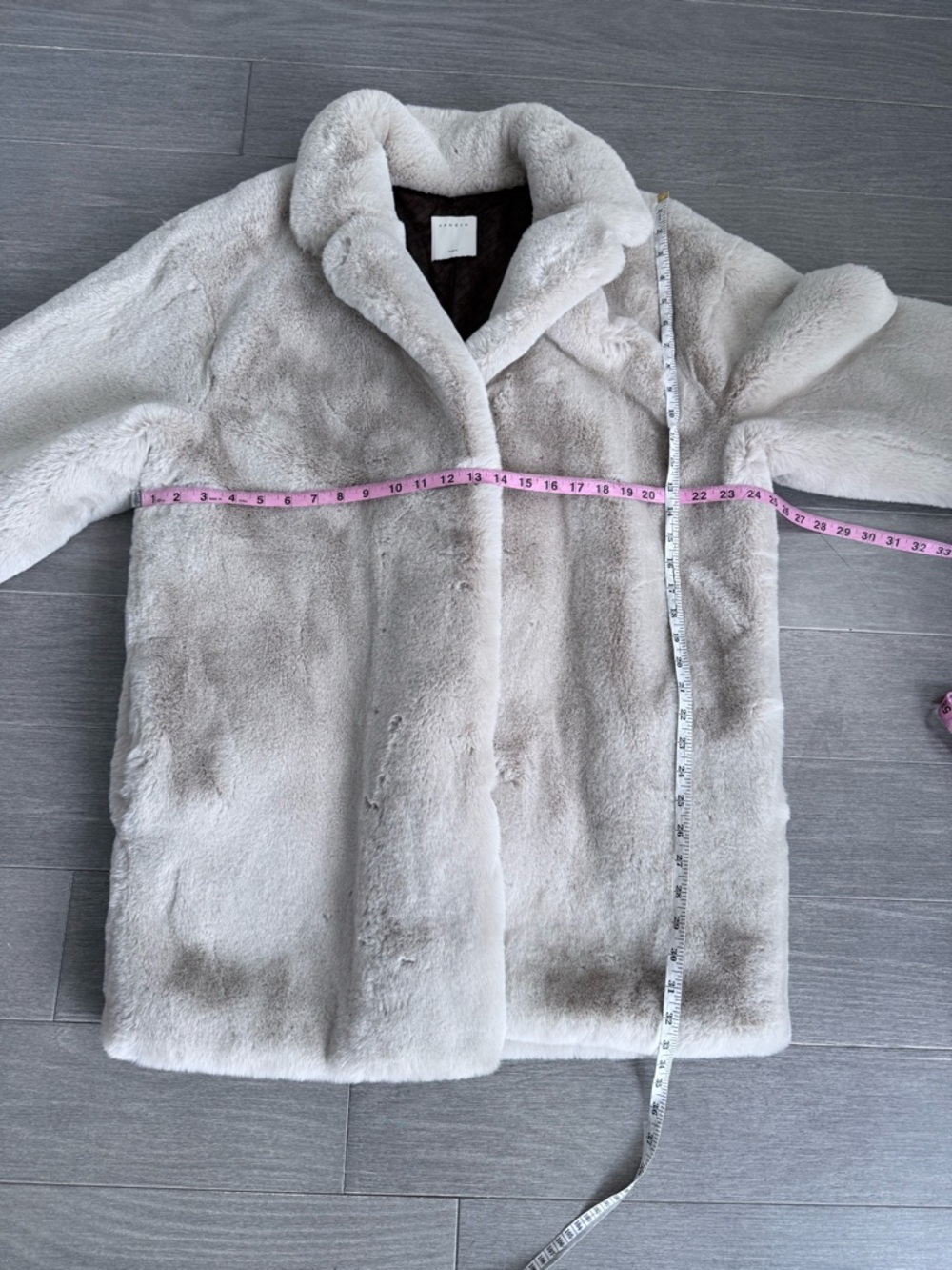 Sandro Fanye Faux Fur Coat 3 L Oversized Beige Cream Teddy Quiet Luxury Plush - Picture 14 of 16